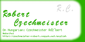 robert czechmeister business card